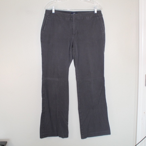 Gap Dark Grey Aubrey Stretch Wide Legged Business Pants — Size 10R - Picture 11 of 11